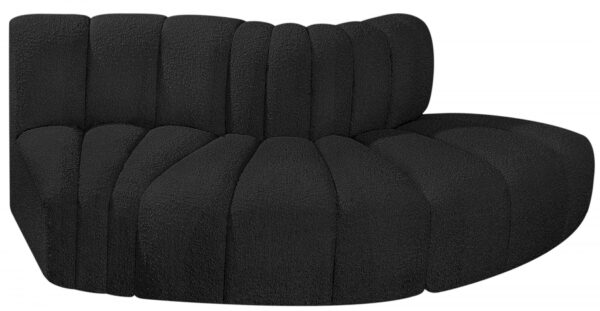 Arc 77" Boucle Fabric Upholstered 3pc. Modular Sectional