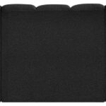Arc 89.5" Boucle Fabric Upholstered 3pc. Modular Sectional