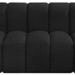 Arc 89.5" Boucle Fabric Upholstered 3pc. Modular Sectional