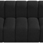 Arc 89.5" Boucle Fabric Upholstered 3pc. Modular Sectional