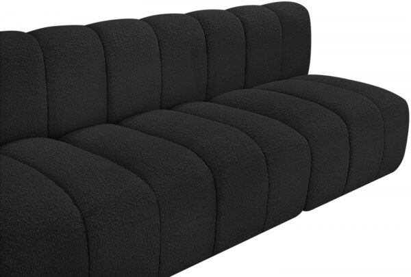Arc 89.5" Boucle Fabric Upholstered 3pc. Modular Sectional