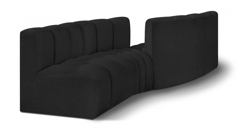 Arc 108" Boucle Fabric Upholstered 4pc. Modular Sectional