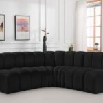 Arc 103" Boucle Fabric Upholstered 4pc. Modular Sectional