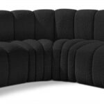 Arc 103" Boucle Fabric Upholstered 4pc. Modular Sectional