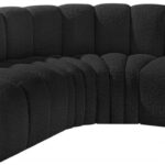 Arc 103" Boucle Fabric Upholstered 4pc. Modular Sectional