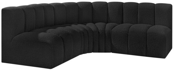 Arc 103" Boucle Fabric Upholstered 4pc. Modular Sectional