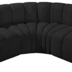 Arc 103" Boucle Fabric Upholstered 4pc. Modular Sectional