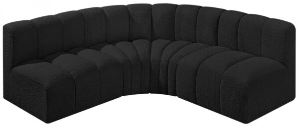 Arc 103" Boucle Fabric Upholstered 4pc. Modular Sectional