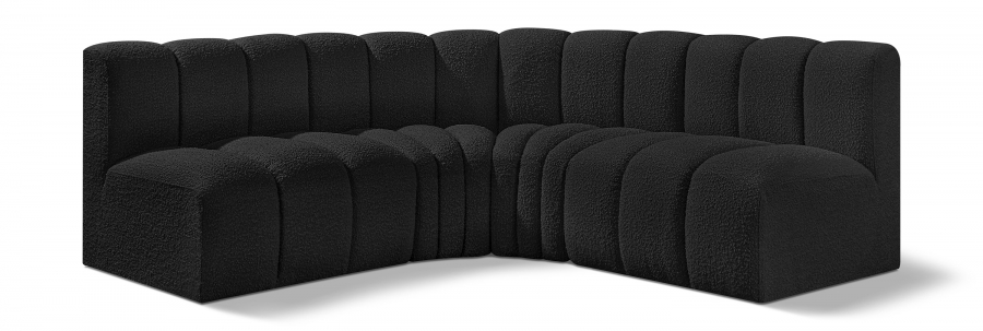 Arc 103" Boucle Fabric Upholstered 4pc. Modular Sectional