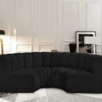 Arc 88" Boucle Fabric Upholstered 4pc. Modular Sectional