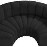 Arc 88" Boucle Fabric Upholstered 4pc. Modular Sectional