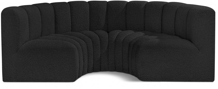 Arc 88" Boucle Fabric Upholstered 4pc. Modular Sectional