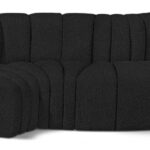 Arc 104" Boucle Fabric Upholstered 4pc. Modular Sectional