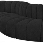 Arc 104" Boucle Fabric Upholstered 4pc. Modular Sectional