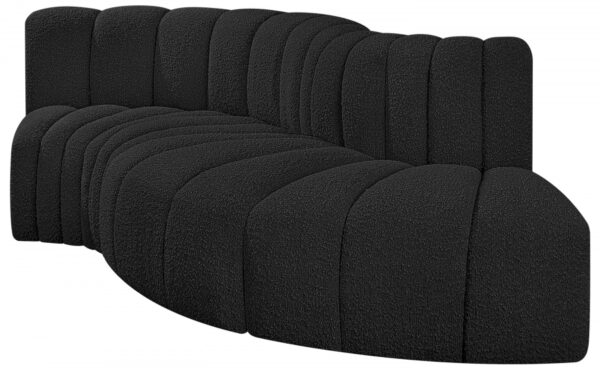 Arc 104" Boucle Fabric Upholstered 4pc. Modular Sectional