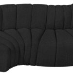 Arc 104" Boucle Fabric Upholstered 4pc. Modular Sectional