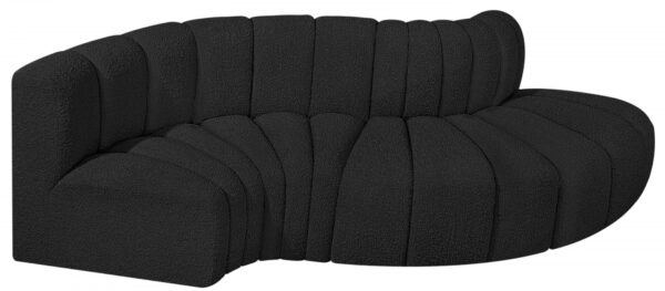 Arc 104" Boucle Fabric Upholstered 4pc. Modular Sectional