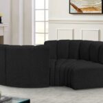 Arc 102" Boucle Fabric Upholstered 4pc. Modular Sectional