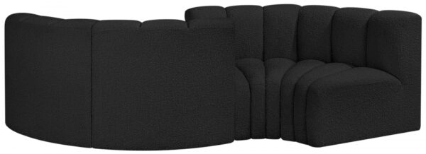 Arc 102" Boucle Fabric Upholstered 4pc. Modular Sectional