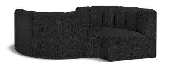 Arc 102" Boucle Fabric Upholstered 4pc. Modular Sectional