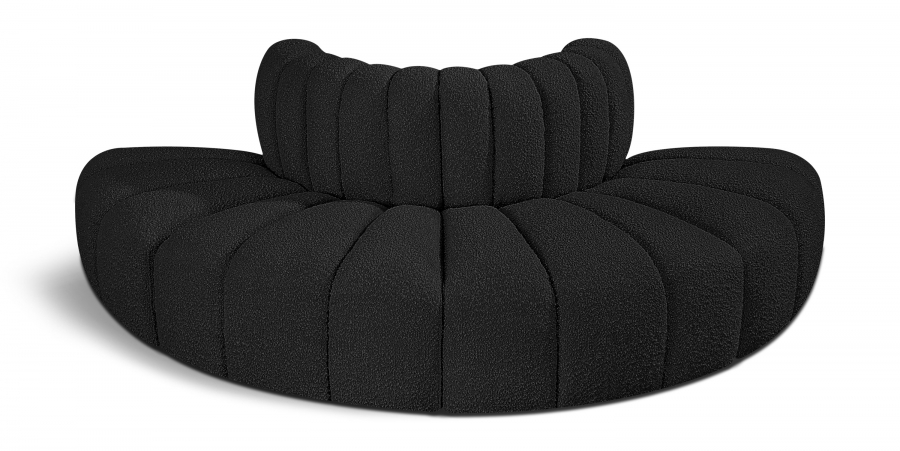 Arc 90" Boucle Fabric Upholstered 4pc. Modular Sectional
