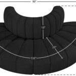 Arc 90" Boucle Fabric Upholstered 4pc. Modular Sectional