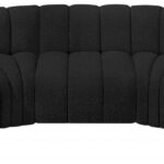 Arc 133" Boucle Fabric Upholstered 5pc. Modular Sectional
