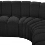 Arc 133" Boucle Fabric Upholstered 5pc. Modular Sectional
