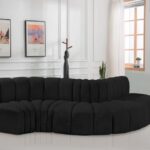 Arc 122" Boucle Fabric Upholstered 5pc. Modular Sectional