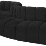 Arc 122" Boucle Fabric Upholstered 5pc. Modular Sectional