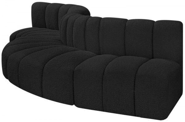 Arc 122" Boucle Fabric Upholstered 5pc. Modular Sectional