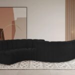 Arc 145" Boucle Fabric Upholstered 6pc. Modular Sectional