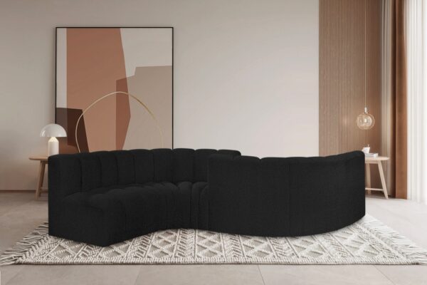 Arc 145" Boucle Fabric Upholstered 6pc. Modular Sectional