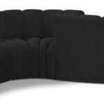 Arc 145" Boucle Fabric Upholstered 6pc. Modular Sectional