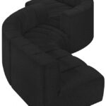 Arc 145" Boucle Fabric Upholstered 6pc. Modular Sectional