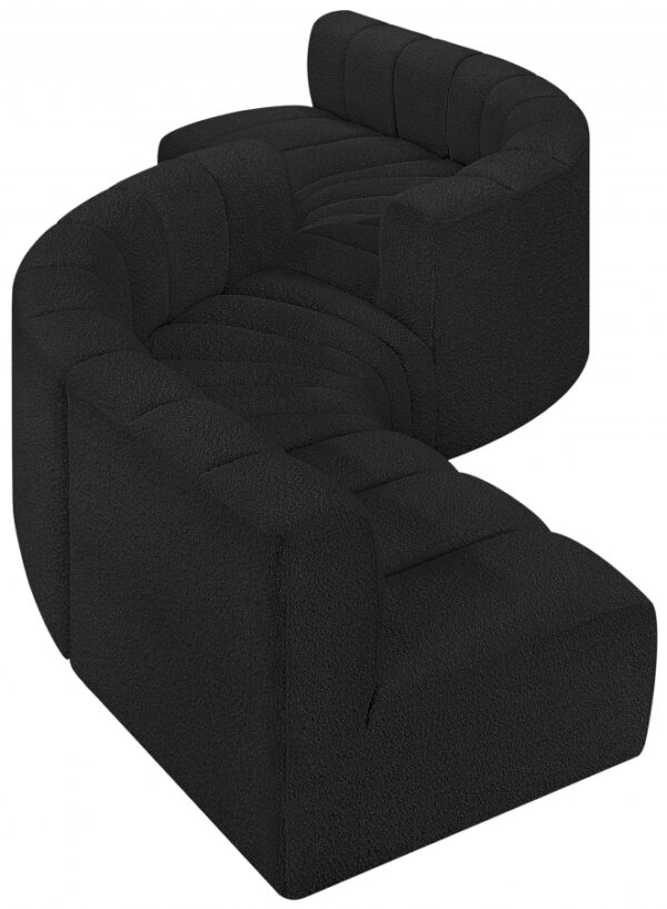 Arc 145" Boucle Fabric Upholstered 6pc. Modular Sectional