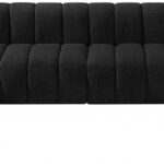 Arc 150" Boucle Fabric Upholstered 8pc. Modular Sectional