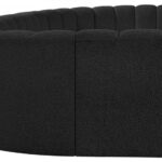 Arc 150" Boucle Fabric Upholstered 8pc. Modular Sectional
