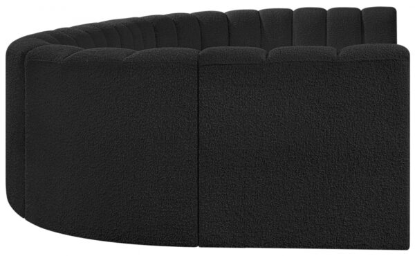 Arc 150" Boucle Fabric Upholstered 8pc. Modular Sectional
