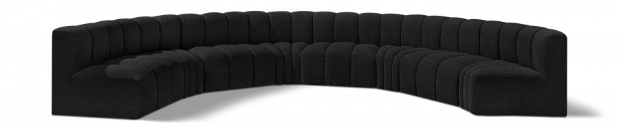 Arc 162" Boucle Fabric Upholstered 8pc. Modular Sectional