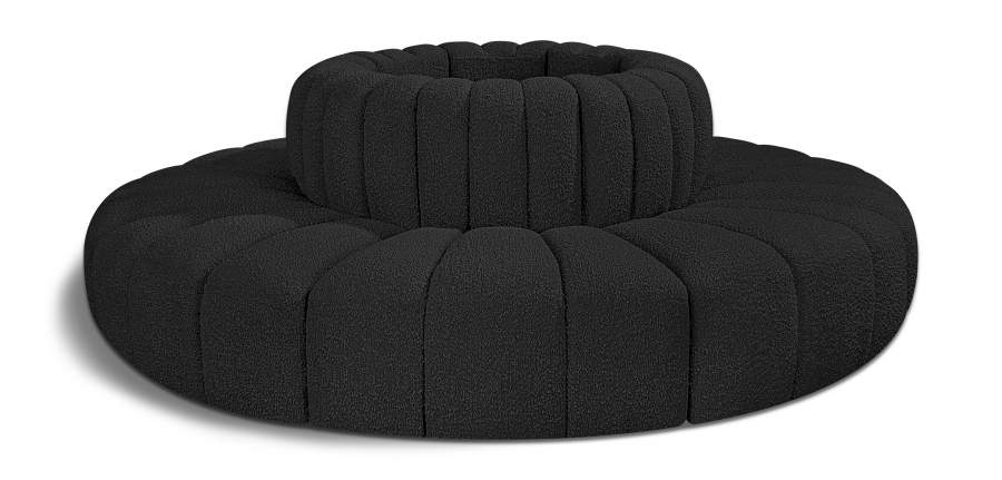 Arc 90" Boucle Fabric Upholstered 8pc. Modular Sectional