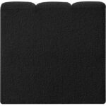 Arc Boucle Fabric Upholstered Straight Modular Chair