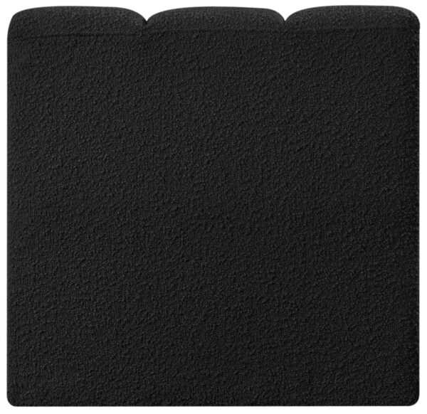 Arc Boucle Fabric Upholstered Straight Modular Chair