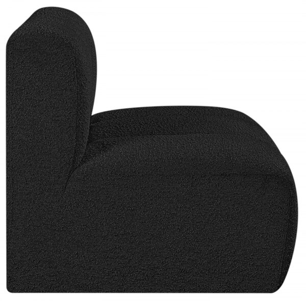 Arc Boucle Fabric Upholstered Straight Modular Chair