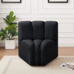 Arc Velvet Upholstered Curved Corner Modular Chair