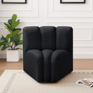 Arc Velvet Upholstered Curved Corner Modular Chair