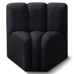 Arc Velvet Upholstered Curved Corner Modular Chair