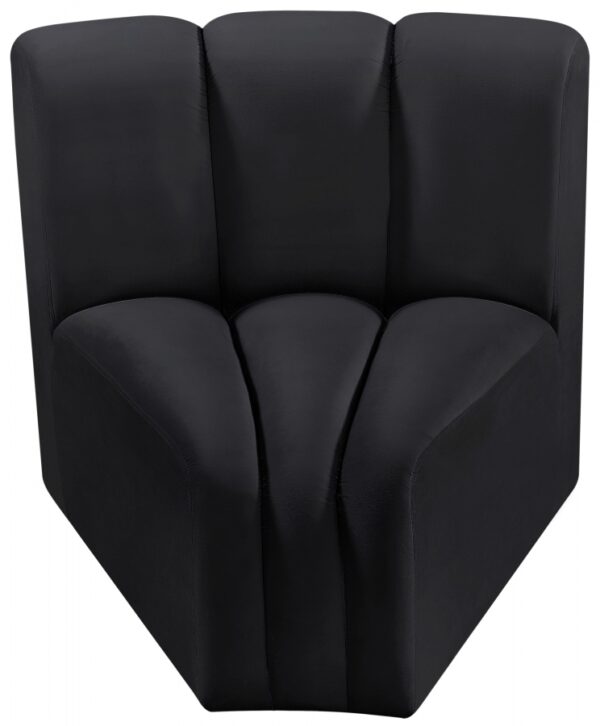 Arc Velvet Upholstered Curved Corner Modular Chair