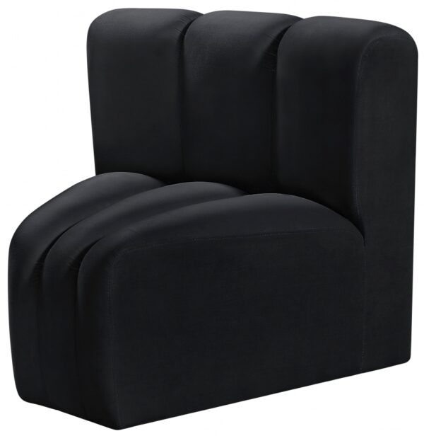 Arc Velvet Upholstered Curved Corner Modular Chair