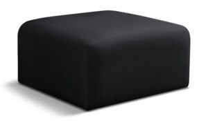 Arc Velvet Upholstered Ottoman